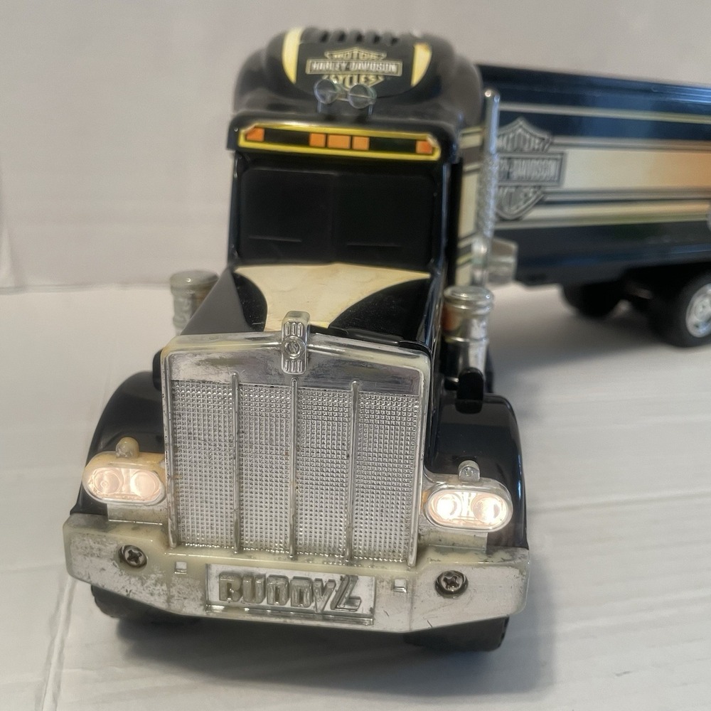 1992 BuddyL Harley-Davidson Semi Truck 10-Wheeler Plastic/Metal Vintage‎ - Picture 4 of 16